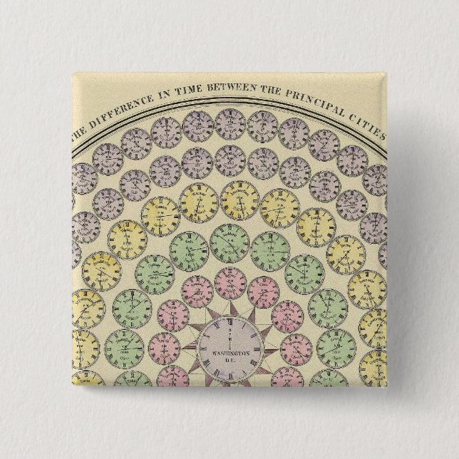 Chapa Cuadrada Tabla horaria (Anverso)