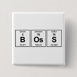 Chapa Cuadrada Tabla periódica de BOsS