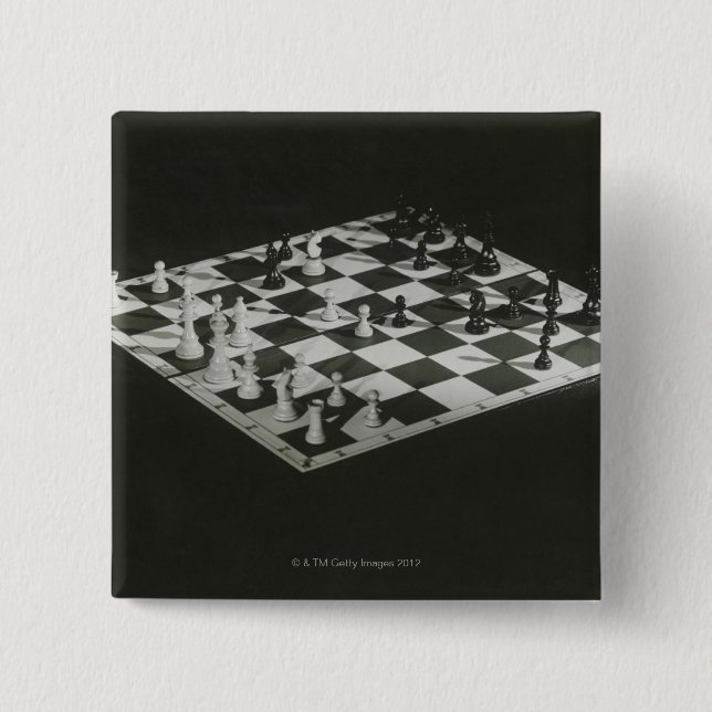 Chapa Cuadrada Tablero de ajedrez (Anverso)