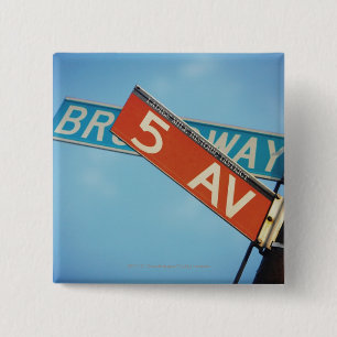 Chapa Cuadrada Tablero de la información en New York City