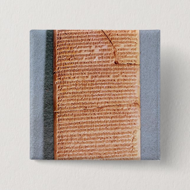 Chapa Cuadrada Tableta que relaciona los sacrificios del ritual (Anverso)