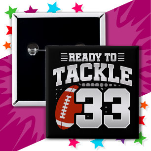 Chapa Cuadrada Tackle Fiesta de Fútbol de 33 años