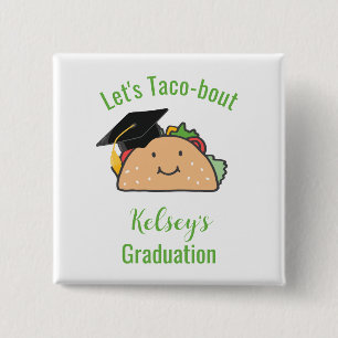 Chapa Cuadrada Taco personalizado de graduación de Taco-Bout