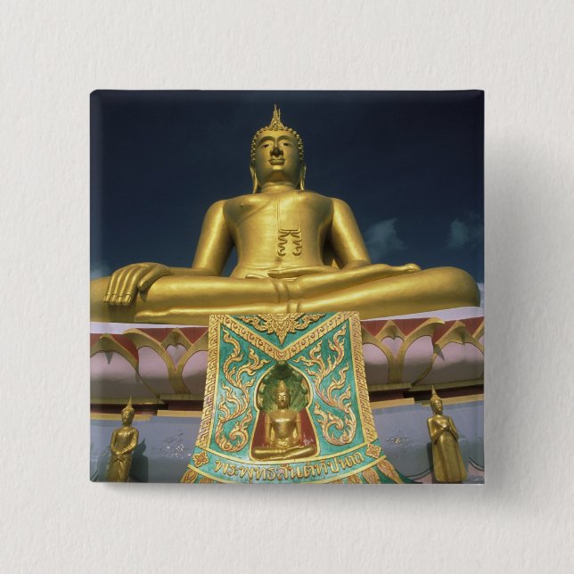 Chapa Cuadrada Tailandia, isla de Koh Samui. Gran Buda. (Anverso)