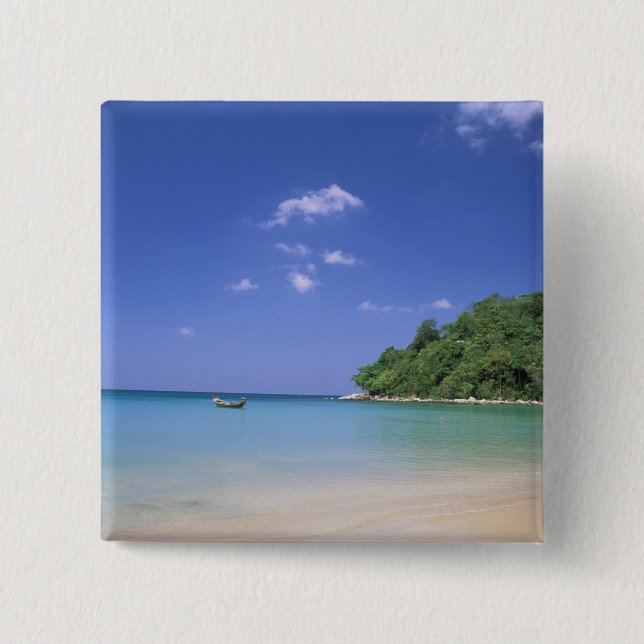 Chapa Cuadrada Tailandia, isla de Phuket. Playa. (Anverso)