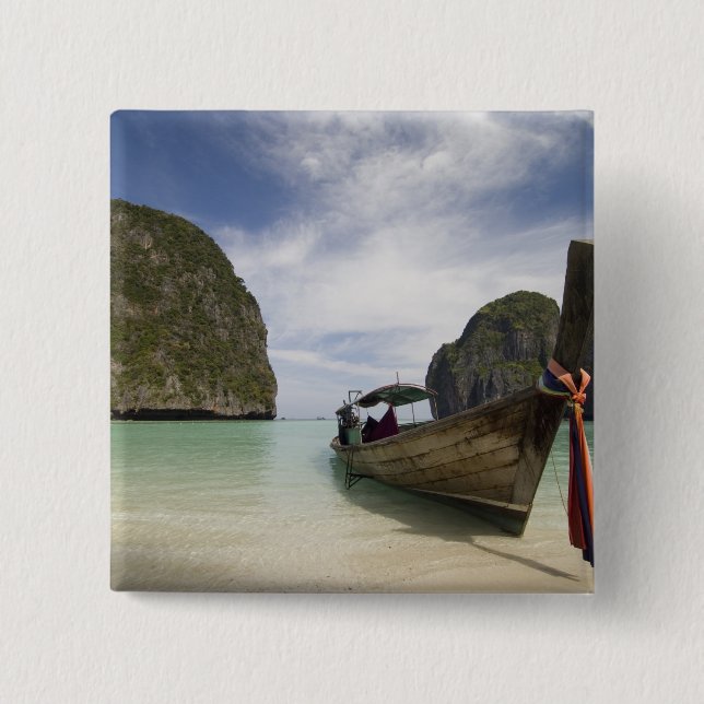 Chapa Cuadrada Tailandia, isla Phi Phi Lay, bahía de Maya. (Anverso)