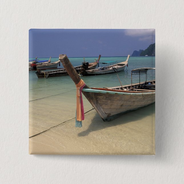 Chapa Cuadrada Tailandia, Mar de Andaman, Isla Ko Phi Phi, (Anverso)