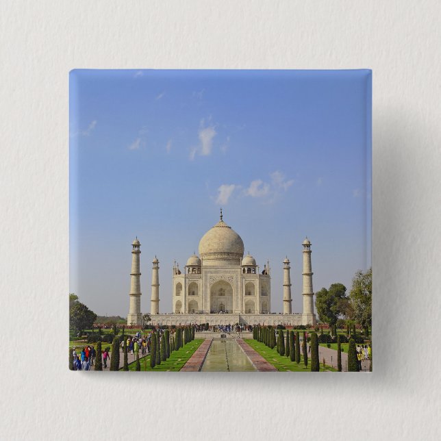 Chapa Cuadrada Taj Mahal, un mausoleo situado en Agra, India, (Anverso)