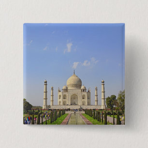 Chapa Cuadrada Taj Mahal, un mausoleo ubicado en Agra, India,