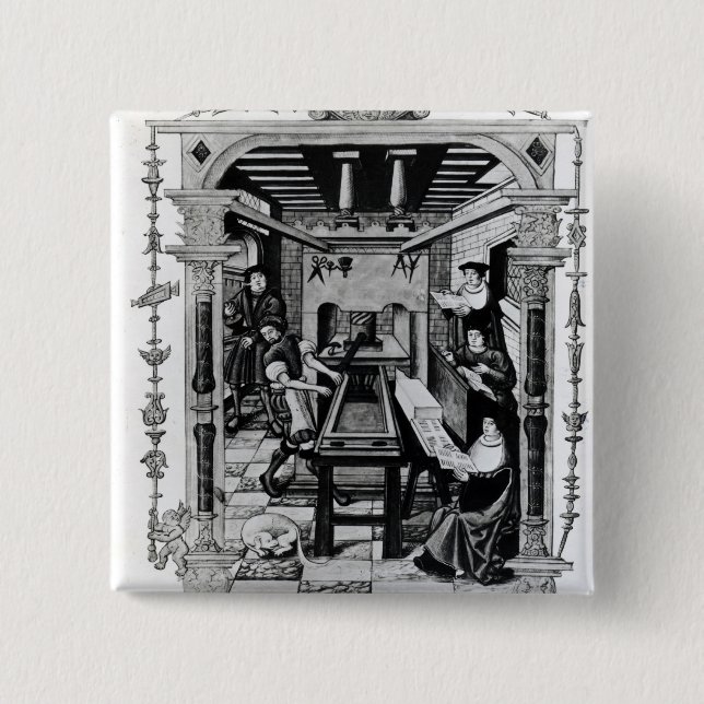 Chapa Cuadrada Taller de la impresión (Anverso)