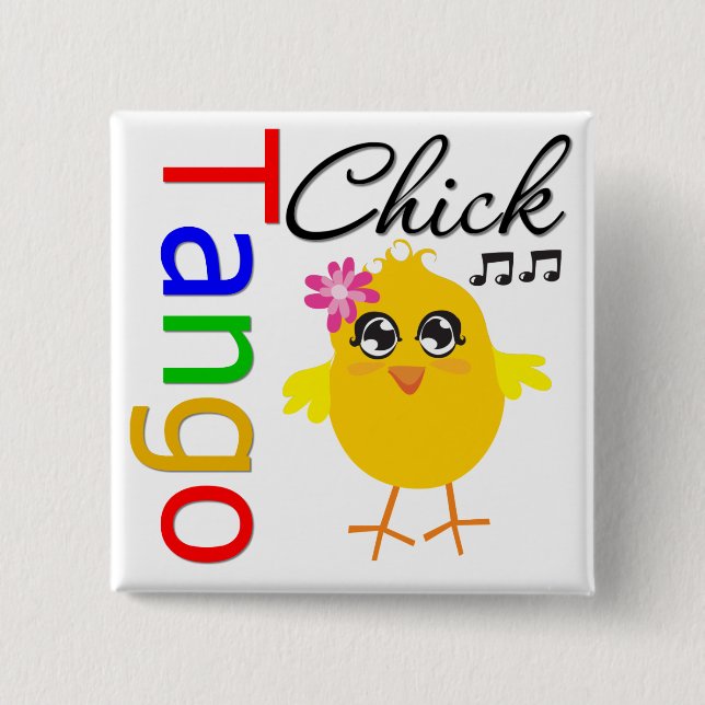 Chapa Cuadrada Tango Chick (Anverso)