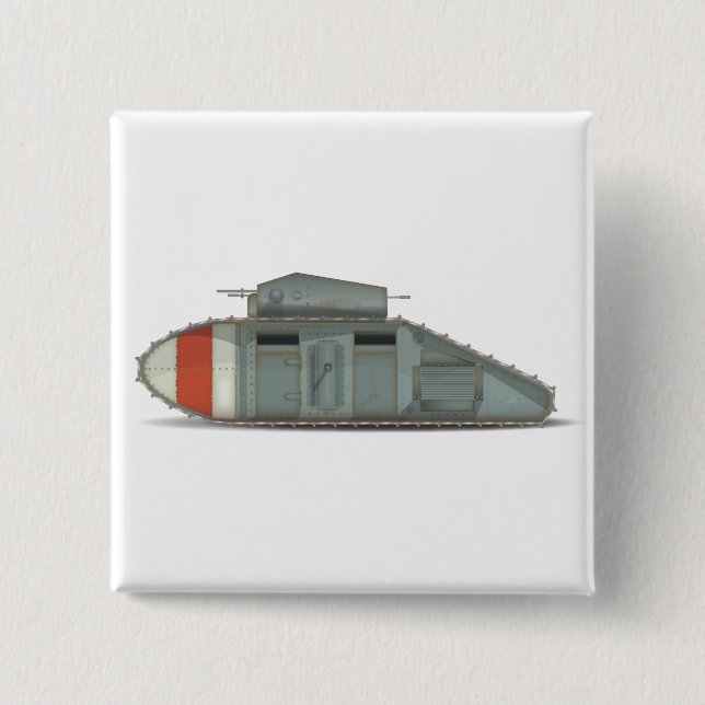 Chapa Cuadrada Tanque Mark 1 británico (Anverso)