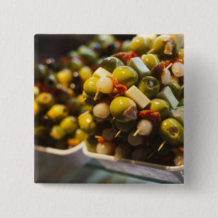 Chapa Cuadrada Tapas hechas con aceitunas rellenas