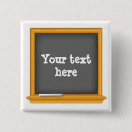 Chapa Cuadrada Tarjeta espiritual de la escuela de Chalkboard