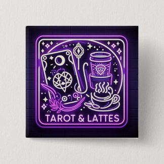 Chapa Cuadrada Tarot & Lattes (Pin)