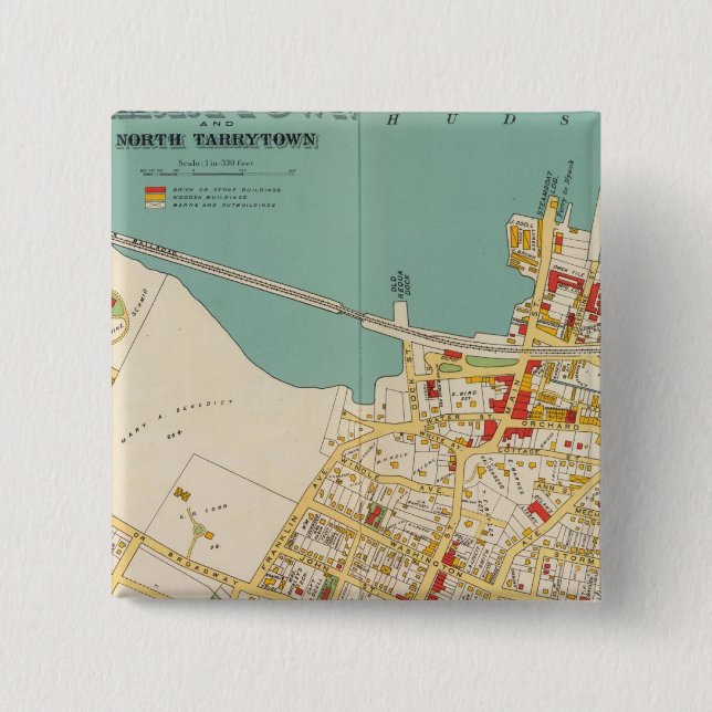 Chapa Cuadrada Tarrytown, N Tarrytown (Anverso)