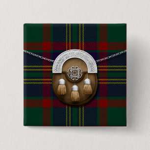 Chapa Cuadrada Tartán y escarcela de los montañeses de Escocia
