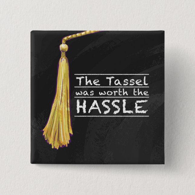Chapa Cuadrada Tassel Hassle Silver (Anverso)