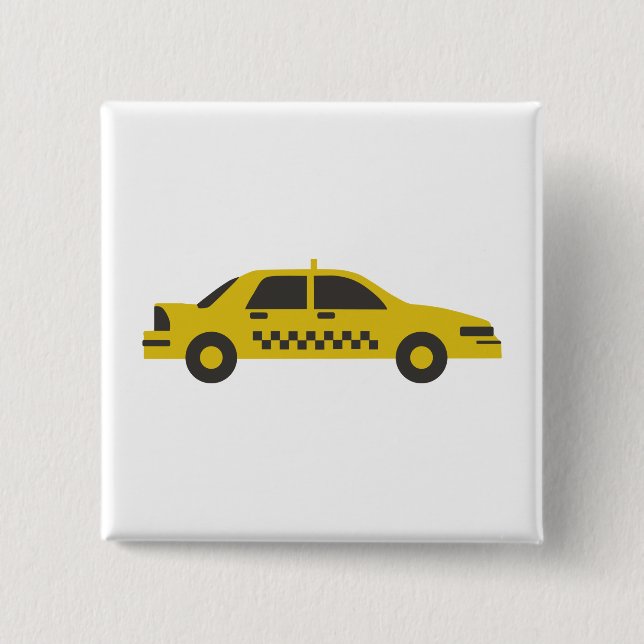 Chapa Cuadrada Taxi (Anverso)