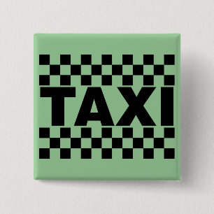 Chapa Cuadrada Taxi ~ Taxi Cab ~ Coche De Alquiler