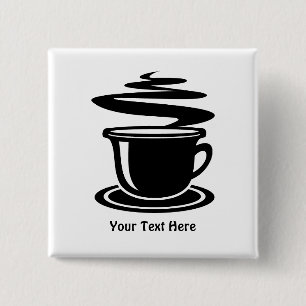 Chapa Cuadrada Taza de café (personalizable)