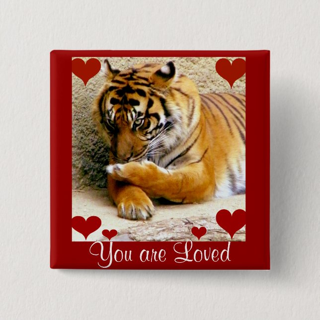 Chapa Cuadrada Te amo a ti (Anverso)