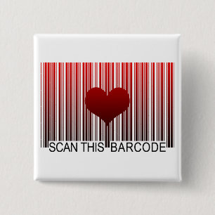 CHAPA CUADRADA TE AMO BARCODE