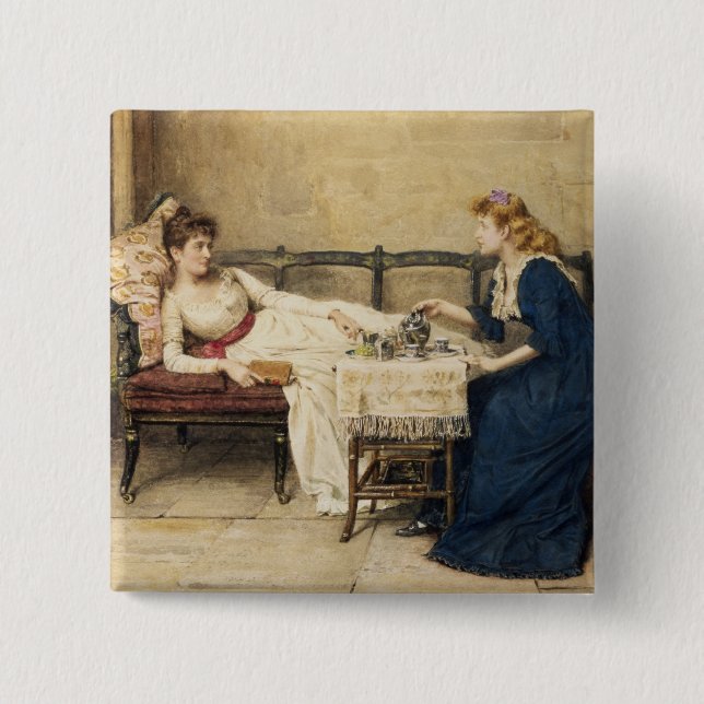 Chapa Cuadrada Té de tarde (Anverso)