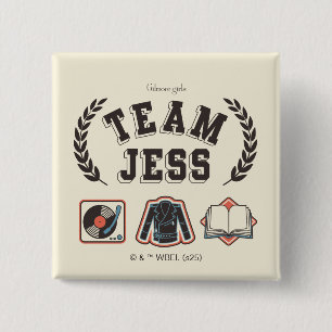 Chapa Cuadrada Team Jess Diseño de Gilmore Girls