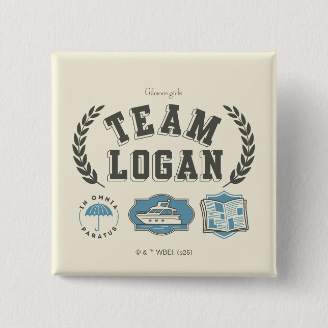 Chapa Cuadrada Team Logan Gilmore Girls Design (Anverso)