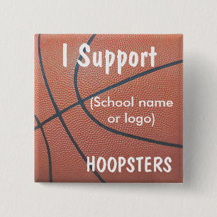 Chapa Cuadrada Team Spirit_Basketball textura_I Soporte de Hoópte