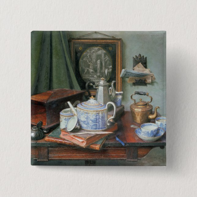 Chapa Cuadrada Teatime (Anverso)