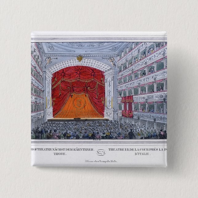 Chapa Cuadrada Teatro Karntnertor Viena (Anverso)