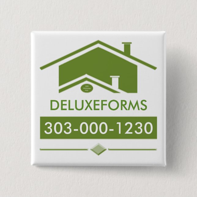 Chapa Cuadrada Techo verde (Anverso)