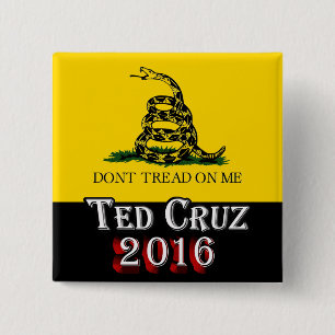 Chapa Cuadrada Ted Cruz 2016 - No me toques