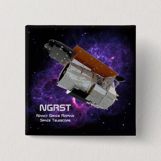 Chapa Cuadrada Telescopio espacial romano de Nancy Grace (Anverso)