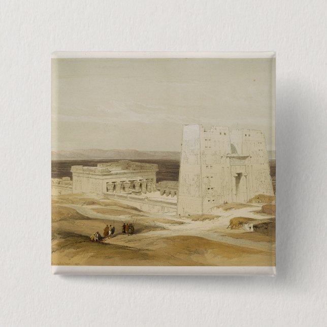 Chapa Cuadrada Templo de Edfu, Apollinopolis antiguo, Egipto (Anverso)