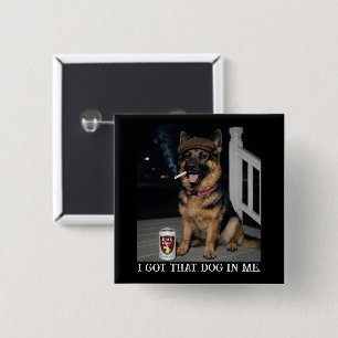 Chapa Cuadrada Tengo Ese Perro Dentro De Mí, Divertido Meme De Pa
