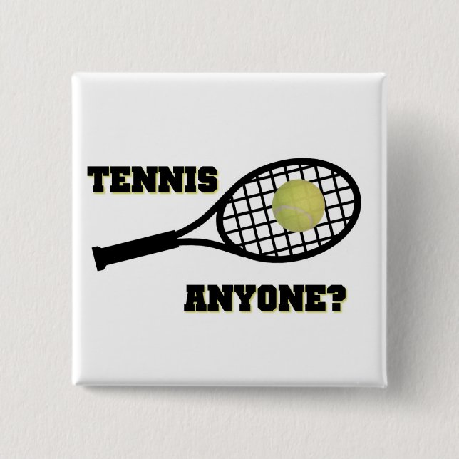 Chapa Cuadrada ¿Tenis cualquier persona? (Anverso)