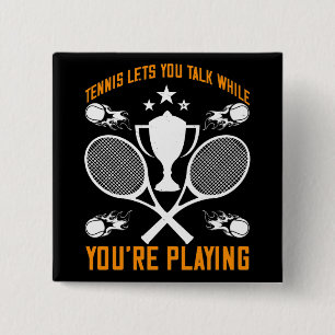 Chapa Cuadrada Tenis Te Deja Hablar Mientras Juegas