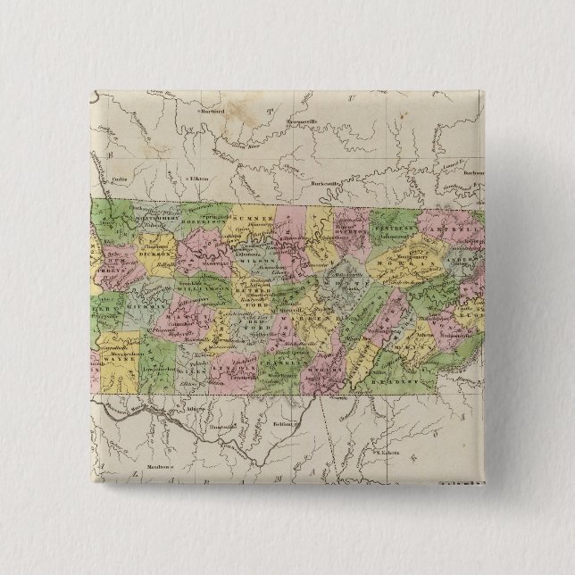 Chapa Cuadrada Tennessee 4 (Anverso)