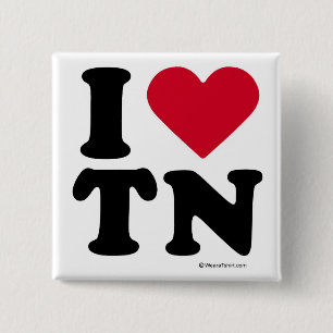 CHAPA CUADRADA TENNESSEE - "AMO EL TN" "QUE AMO TENNESSEE "