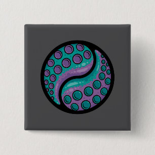 Chapa Cuadrada Tentacle Yin Yang