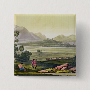 Chapa Cuadrada Teocalli, el gran templo en Tenochtitlan, México