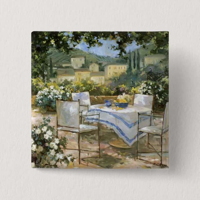 Chapa Cuadrada Terraza de Toscana (Anverso)