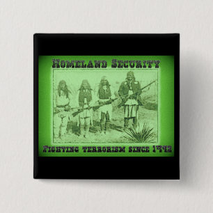 Chapa Cuadrada Terrorismo que lucha de la seguridad de patria