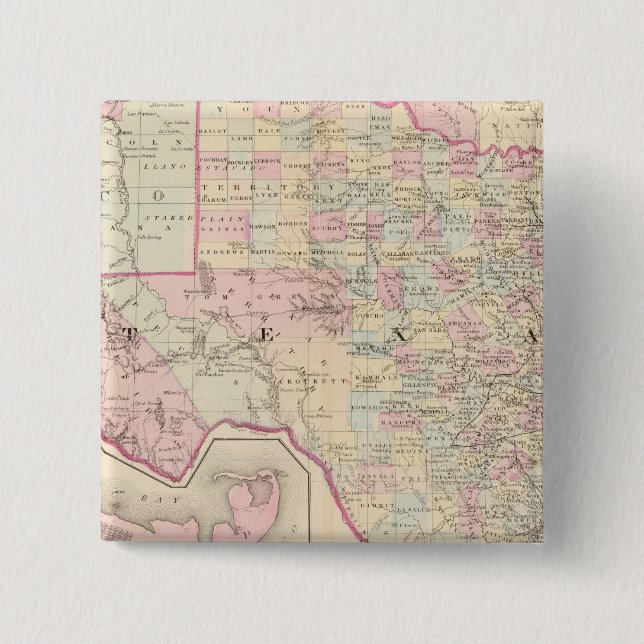 Chapa Cuadrada Texas (Anverso)