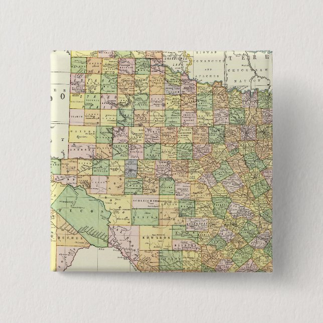 Chapa Cuadrada Texas 15 (Anverso)