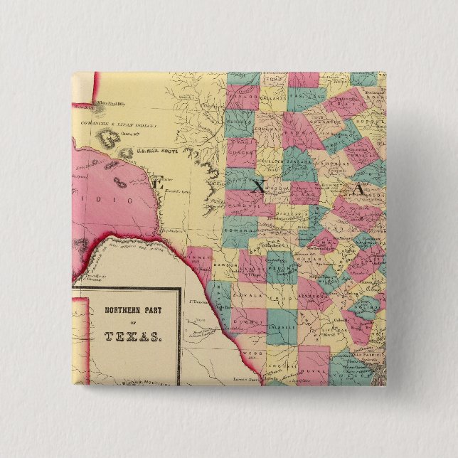 Chapa Cuadrada Texas 2 (Anverso)