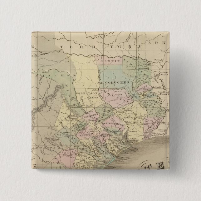 Chapa Cuadrada Texas 6 (Anverso)